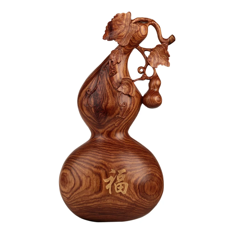 

Rosewood crafts African rosewood solid wood carving creative ornaments Froude Home Furnishing decoration Feng Shui gourd