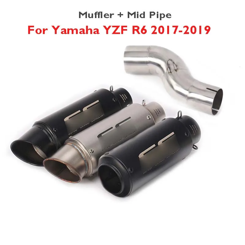 Motorcycle R6 Exhaust Tip Tail Muffler Silencer Escape Link Mid Middle Tube Connect Pipe for Yamaha YZF R6 2017 2018 2019
Motorcycle R6 Exhaust Tip Tail Muffler Silencer Escape Link Mid Middle Tube Connect Pipe for Yamaha YZF R6 2017 2018 2019