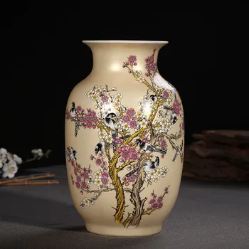 Jingdezhen Hand Painted Ceramic Vase Flower Arranging Vase New Chinese Style Living Room Decorative Gift plum blossom pattern
Jingdezhen Hand Painted Ceramic Vase Flower Arranging Vase New Chinese Style Living Room Decorative Gift plum blossom pattern