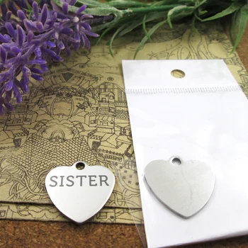 20pcs--"SISTER"stainless steel charms more style for choosing DIY Charms pendants for necklace
20pcs--"SISTER"stainless steel charms more style for choosing DIY Charms pendants for necklace