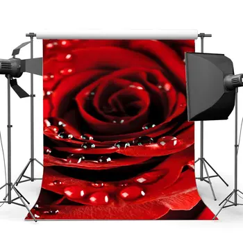 Blooming Fresh Red Rose Flower Backdrop Valentine's Day Dewdrop Romantic Wallpaper Girls Lover Wedding Party Decoration
Blooming Fresh Red Rose Flower Backdrop Valentine's Day Dewdrop Romantic Wallpaper Girls Lover Wedding Party Decoration