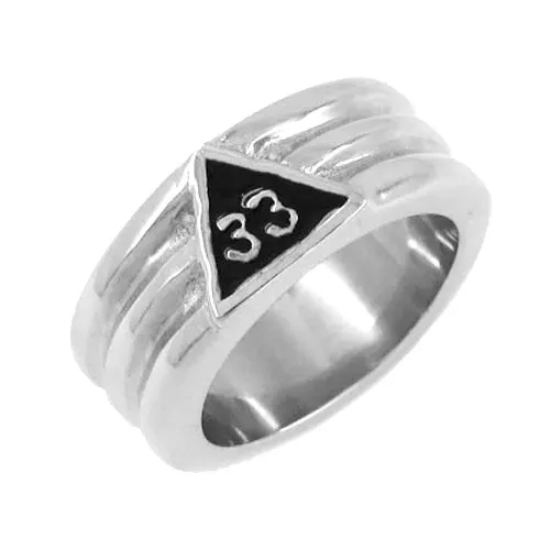 Silver 33 Masonic Ring Stainless Steel Jewelry Classic Freemasonry Mason Biker Men Ring Wholesale SWR0022S
Silver 33 Masonic Ring Stainless Steel Jewelry Classic Freemasonry Mason Biker Men Ring Wholesale SWR0022S