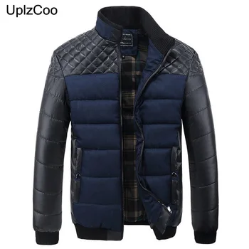 UplzCoo New Men Cotton Jacket Fashion PU Patchwork Design Jacket Male Jacket Winter Warm Large Size Casual Brand Clothing FM004
UplzCoo New Men Cotton Jacket Fashion PU Patchwork Design Jacket Male Jacket Winter Warm Large Size Casual Brand Clothing FM004