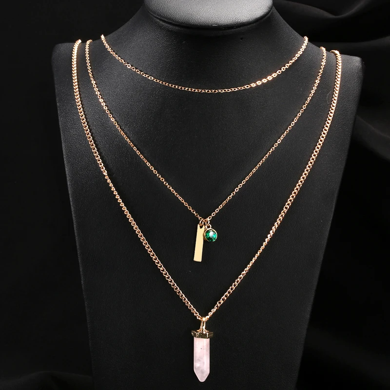 ZOSHI Women's Vintage Simple GoldPlated Multi Layers link Chain Green Stone Fashion Jewelry Crystal Pendant Nacklaces for Women
ZOSHI Women's Vintage Simple GoldPlated Multi Layers link Chain Green Stone Fashion Jewelry Crystal Pendant Nacklaces for Women