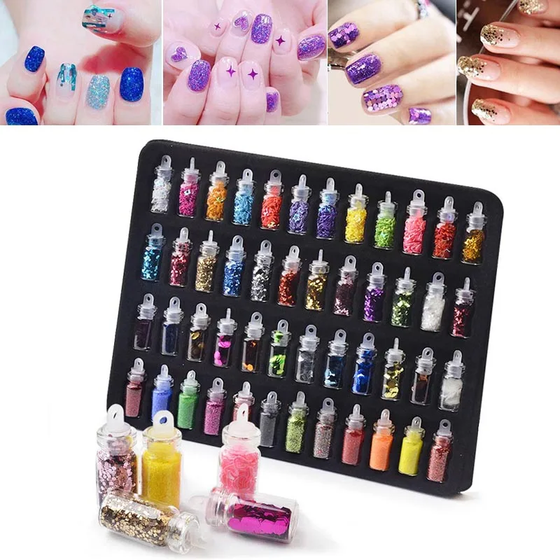 48pcs/set Nail Art Pigment Glitter Powder Set 48 Colors DIY Manicure Decorations @ME88
48pcs/set Nail Art Pigment Glitter Powder Set 48 Colors DIY Manicure Decorations @ME88