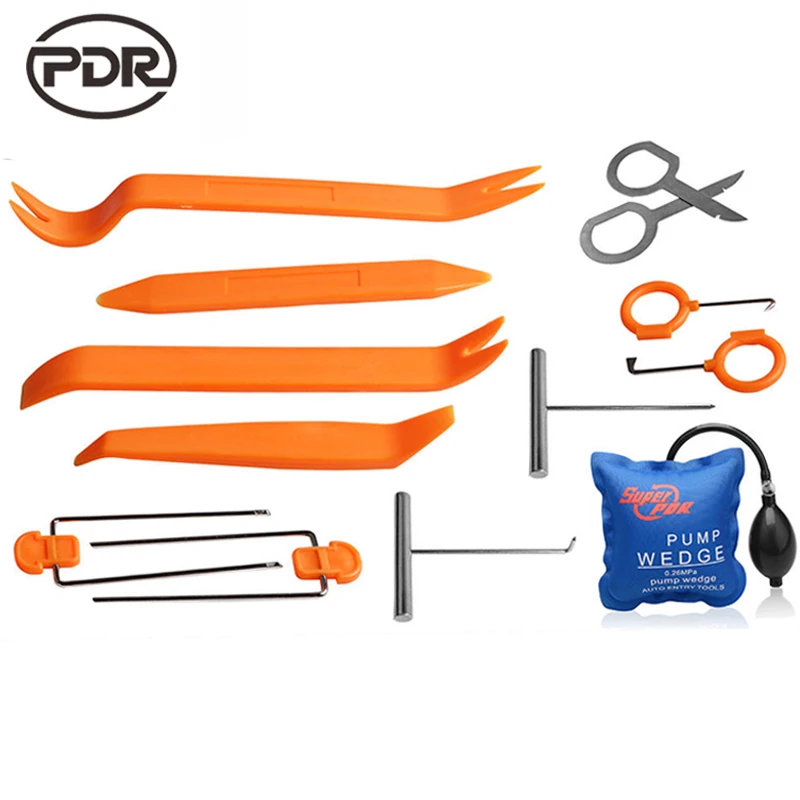 

Super PDR Lock Picks Kit Lock Pick Set Machine For Making Keys Locksmith Tools Pump Wedge Lock Pick Car Opening Tools 13 pcs/set