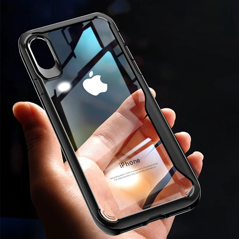 Case For iphone X XR XS Max Soft TPU+Acrylic Phone Back Cover Anti-fall For iphone 7 8 6 6S Plus 5 5SE 6Plus 7Plus Clear Fundas
Case For iphone X XR XS Max Soft TPU+Acrylic Phone Back Cover Anti-fall For iphone 7 8 6 6S Plus 5 5SE 6Plus 7Plus Clear Fundas