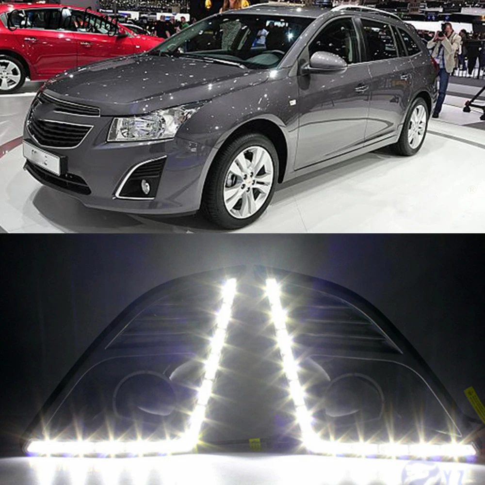 Car Flashing 2PCS DRL Daytime Running Light Daylight Fog Lamp Cover With Turn Signal For Chevrolet Chevy Cruze 2013 2014 2015
Car Flashing 2PCS DRL Daytime Running Light Daylight Fog Lamp Cover With Turn Signal For Chevrolet Chevy Cruze 2013 2014 2015
