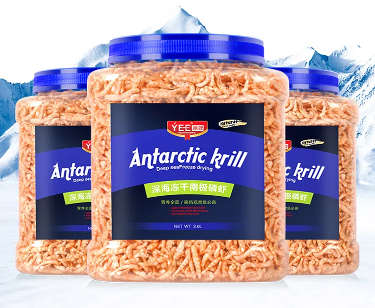 Yee Antarctic krill Dried Shrimp Fish Food Natural shrimp pigment silver dragon fish feed parrot Arowana Flowerhorn Tropical
Yee Antarctic krill Dried Shrimp Fish Food Natural shrimp pigment silver dragon fish feed parrot Arowana Flowerhorn Tropical