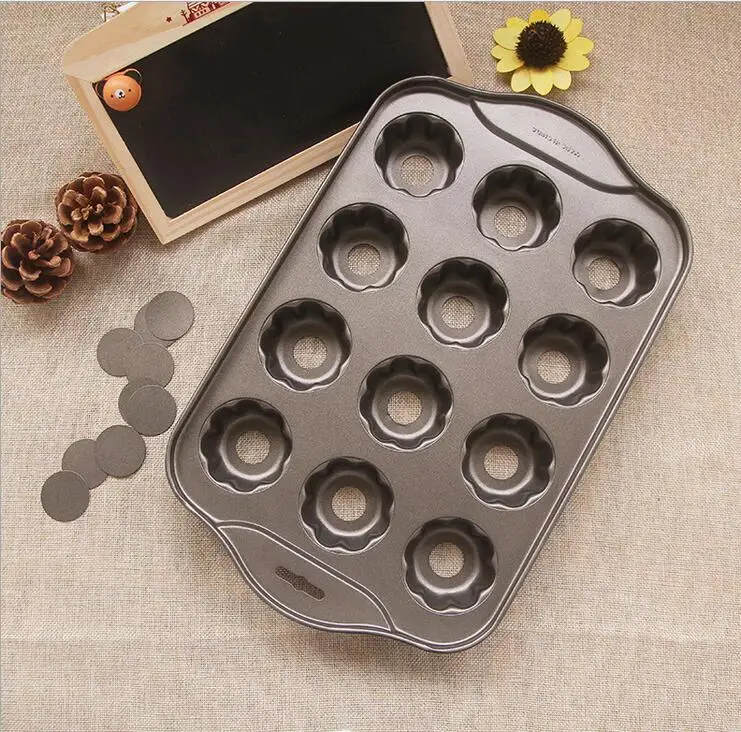 Nonstick Deluxe 12 Mini Cheesecake Pan Flower Shaped Muffins Quiches Coffee Cake Mold DIY Baking Tool With Color Box
Nonstick Deluxe 12 Mini Cheesecake Pan Flower Shaped Muffins Quiches Coffee Cake Mold DIY Baking Tool With Color Box