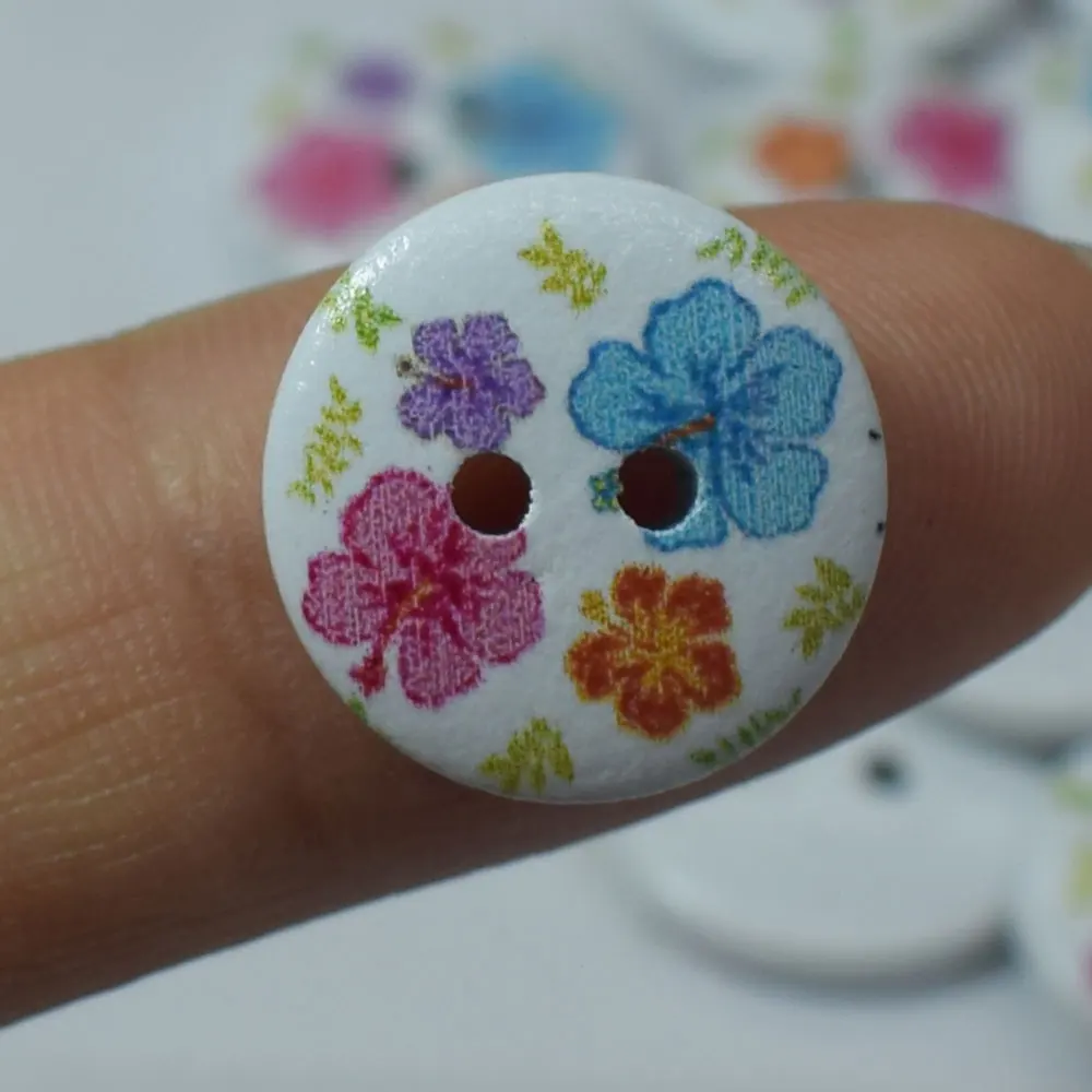 50PCS Printed Round Pattern Wooden Button Mixed 2 Hole Flower Natural Sewing Children Buttons for Handmade Clothes Accessories
50PCS Printed Round Pattern Wooden Button Mixed 2 Hole Flower Natural Sewing Children Buttons for Handmade Clothes Accessories