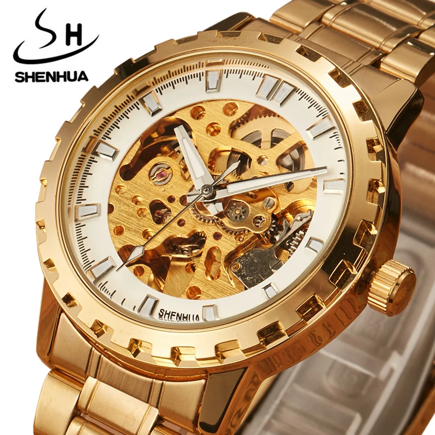 Mechanical Men Watch Top Brand Luxury Gold Full Stainless Steel Automatic Skeleton Sport Clock Montre Homme Relogio Masculino
Mechanical Men Watch Top Brand Luxury Gold Full Stainless Steel Automatic Skeleton Sport Clock Montre Homme Relogio Masculino