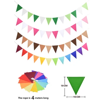 4M 12 Flags Hanging Banners Felt Cloth Garland Wall Hanging Bunting Flags Pennant Baby Shower Wedding Birthday Party Decoration
4M 12 Flags Hanging Banners Felt Cloth Garland Wall Hanging Bunting Flags Pennant Baby Shower Wedding Birthday Party Decoration