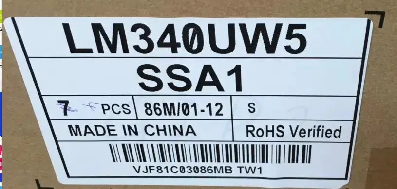 LM340UW5 SS A1 SSA1 LM340UW4 SSA1 M340AJJ-K1N 4K 144HZ Panel LCD Display Screen
LM340UW5 SS A1 SSA1 LM340UW4 SSA1 M340AJJ-K1N 4K 144HZ Panel LCD Display Screen