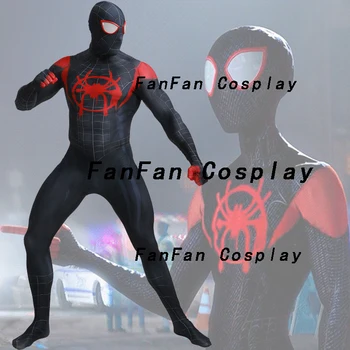 Spiderman Into the Spider-Verse Miles Morales Cosplay Costume 3D Print Spandex Zentai Bodysuit Halloween Costume Adult Kids
Spiderman Into the Spider-Verse Miles Morales Cosplay Costume 3D Print Spandex Zentai Bodysuit Halloween Costume Adult Kids