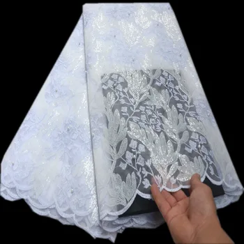White Organza Lace Fabric 2019 High Quality French Mesh Lace Fabrics with Sequins Beaded Lace Fabric for Party DG138
White Organza Lace Fabric 2019 High Quality French Mesh Lace Fabrics with Sequins Beaded Lace Fabric for Party DG138