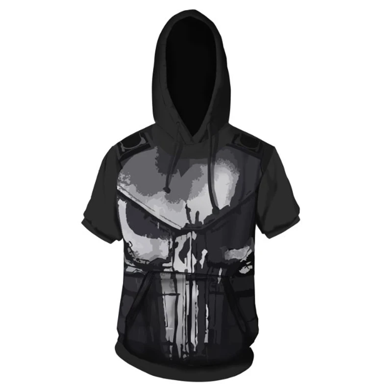 SzBlaZe Punisher 3D Print Zip Hooded Sweatshirt cosplay Pullover With Hat Casual Clothing Cosplay Costume SzBlaZe Punisher 3D Print Zip Hooded Sweatshirt cosplay Pullover With Hat Casual Clothing Cosplay Costume