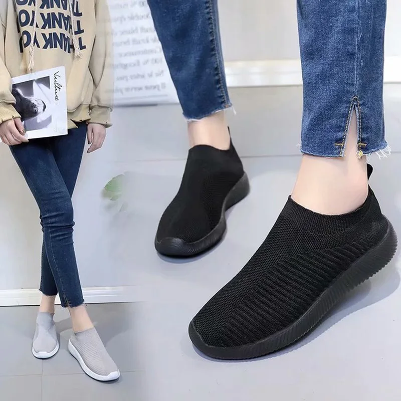 2019 Hot Women Flat Shoes Breathable Knitted Mesh Walking Sneakers Soft Sock Shoes ALS88
2019 Hot Women Flat Shoes Breathable Knitted Mesh Walking Sneakers Soft Sock Shoes ALS88