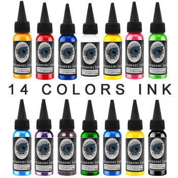 Tattoo Artists Ink Set 14 Colors Tattoo & Body Painting Permanent Makeup Microblading Pigment 1 Oz(30ML)
Tattoo Artists Ink Set 14 Colors Tattoo & Body Painting Permanent Makeup Microblading Pigment 1 Oz(30ML)