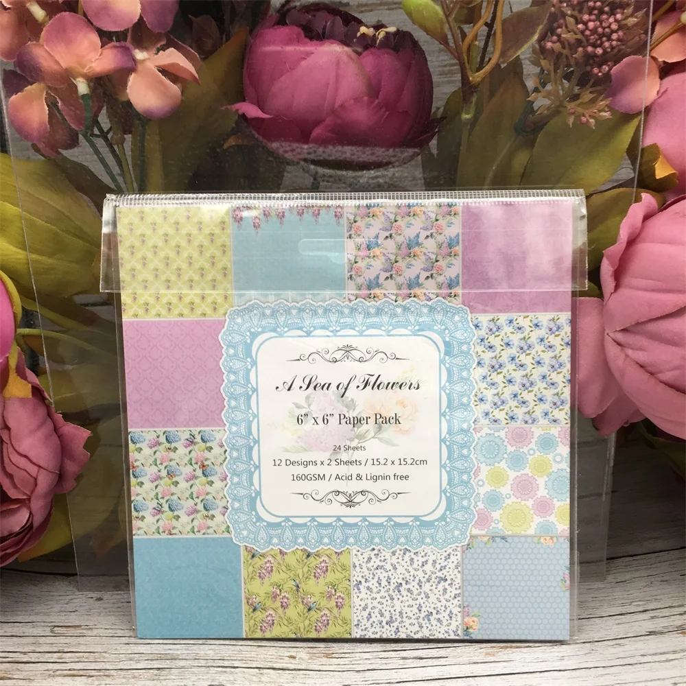 24pcs/Pack 6*6inch 15.2cm A Pea of Flowers Patterned Paper Pack for Scrapbooking DIY Happy Planner Card Making Journal Project
24pcs/Pack 6*6inch 15.2cm A Pea of Flowers Patterned Paper Pack for Scrapbooking DIY Happy Planner Card Making Journal Project