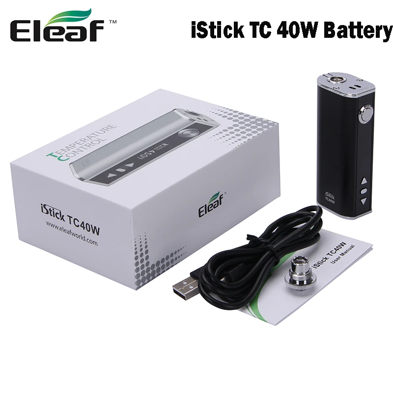 Original Eleaf iStick TC40W Mod 2600mah Built In Battery MOD with TC VW modes E Cig Hookah Fits GS Atomizer
Original Eleaf iStick TC40W Mod 2600mah Built In Battery MOD with TC VW modes E Cig Hookah Fits GS Atomizer