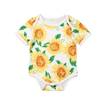 Newborn Infant Baby Girl Bodysuit Baby 2019 New Short Sleeve Sunflower Babygrow Vest Summer Children Clothes Home Outfit
Newborn Infant Baby Girl Bodysuit Baby 2019 New Short Sleeve Sunflower Babygrow Vest Summer Children Clothes Home Outfit
