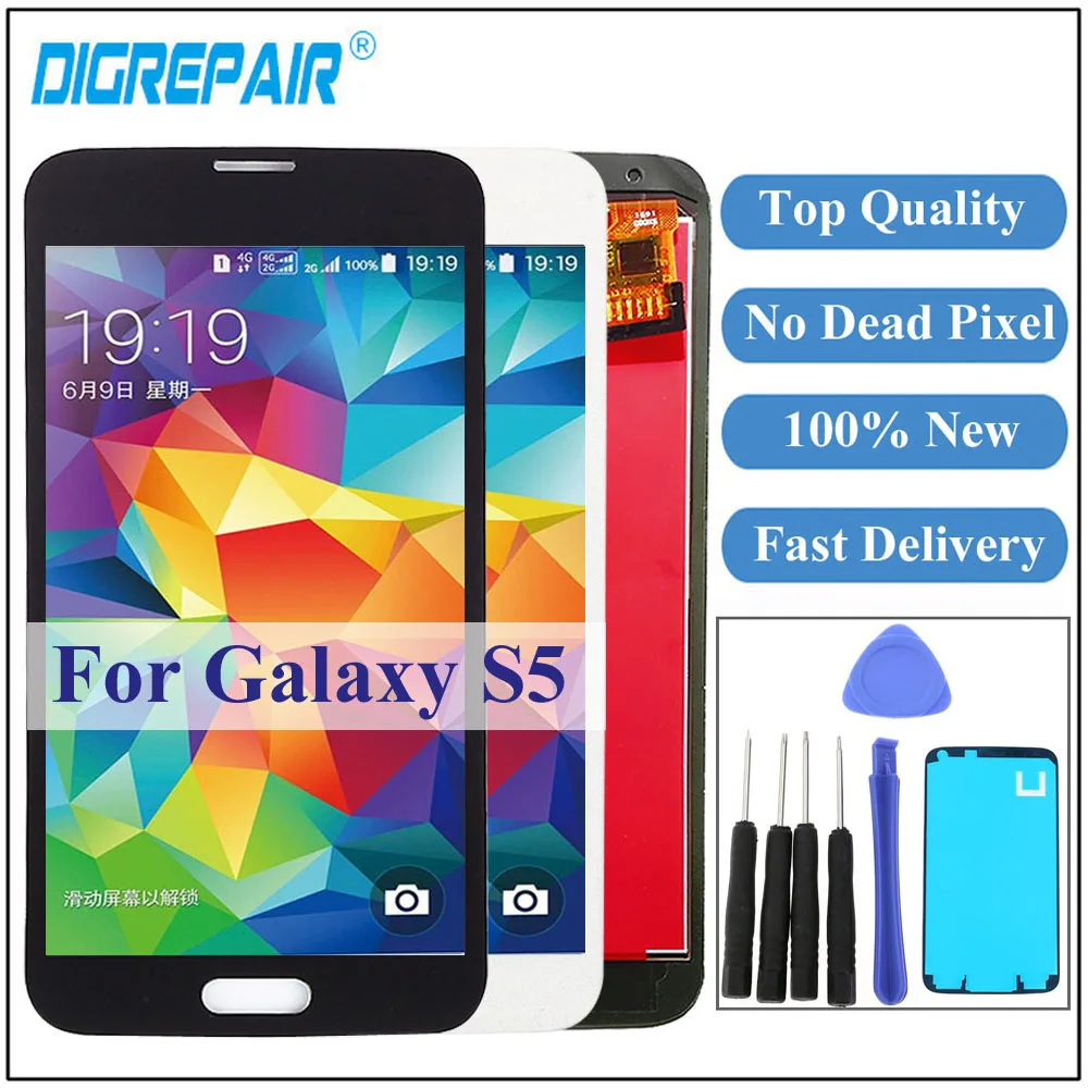 For Samsung S5 G900f Display For SAMSUNG GALAXY s5 LCD G900F G900 LCD Display touch Screen Digitizer For SAMSUNG S5 Display
For Samsung S5 G900f Display For SAMSUNG GALAXY s5 LCD G900F G900 LCD Display touch Screen Digitizer For SAMSUNG S5 Display