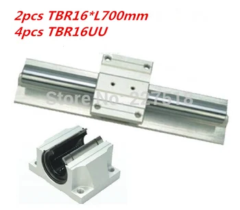 Support Linear rails Assemblies 2pcs TBR16 -700mm with 4pcs TBR16UU Bearing blocks for CNC Router
Support Linear rails Assemblies 2pcs TBR16 -700mm with 4pcs TBR16UU Bearing blocks for CNC Router