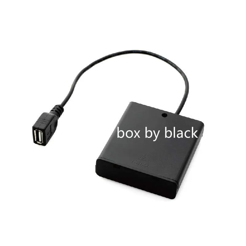 500 шт./лот USB 4AA батарейный отсек 4 AA держатель с выключателем |