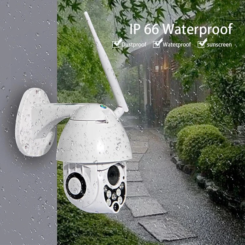 Waterproof Outdoor 1080P Wifi Camera Mini IP Dome Wireless PTZ CCTV Camera Alarm Two Way Audio Surveillance Security System
Waterproof Outdoor 1080P Wifi Camera Mini IP Dome Wireless PTZ CCTV Camera Alarm Two Way Audio Surveillance Security System