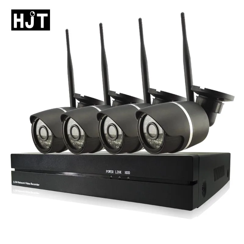 HJT 4ch 720p 1MP Wireless IP Camera Kit Outdoor with 8ch NVR Onvif Private Protocol Security CCTV Camera System P2P Remote View
HJT 4ch 720p 1MP Wireless IP Camera Kit Outdoor with 8ch NVR Onvif Private Protocol Security CCTV Camera System P2P Remote View