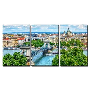3 Piece Canvas Wall Art - Chain Bridge on Danube River in Budapest City, Hungary. Urban Landscap-Modern Home Decor Drop shipping
3 Piece Canvas Wall Art - Chain Bridge on Danube River in Budapest City, Hungary. Urban Landscap-Modern Home Decor Drop shipping