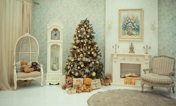 VinylBDS Indoor Photography Backdrops Christmas Tree White Wall Cute Bears For Children Background White Stove White Curtains
VinylBDS Indoor Photography Backdrops Christmas Tree White Wall Cute Bears For Children Background White Stove White Curtains