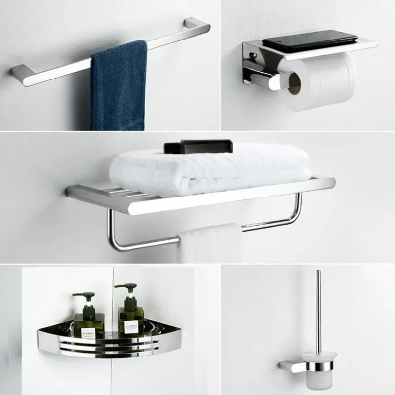 304 SS Bathroom Accessories Set,Chrome Robe hook,Paper Holder,Towel Bar,Soap basket,Towel Rack bathroom Hardware set
304 SS Bathroom Accessories Set,Chrome Robe hook,Paper Holder,Towel Bar,Soap basket,Towel Rack bathroom Hardware set