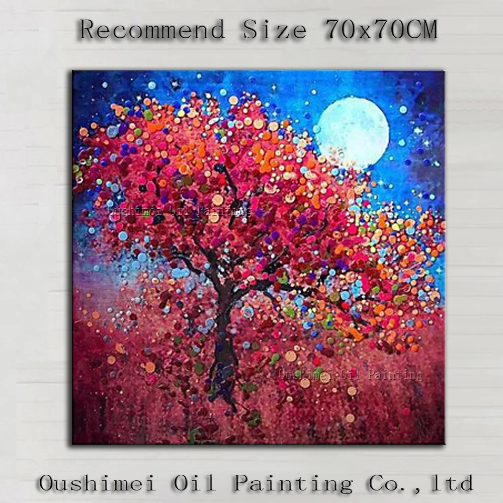 Professional Artist Hand-painted High Quality Modern Abstract Tree Oil Painting for Wall Decor Red Tree Moon Landscape Painting
Professional Artist Hand-painted High Quality Modern Abstract Tree Oil Painting for Wall Decor Red Tree Moon Landscape Painting