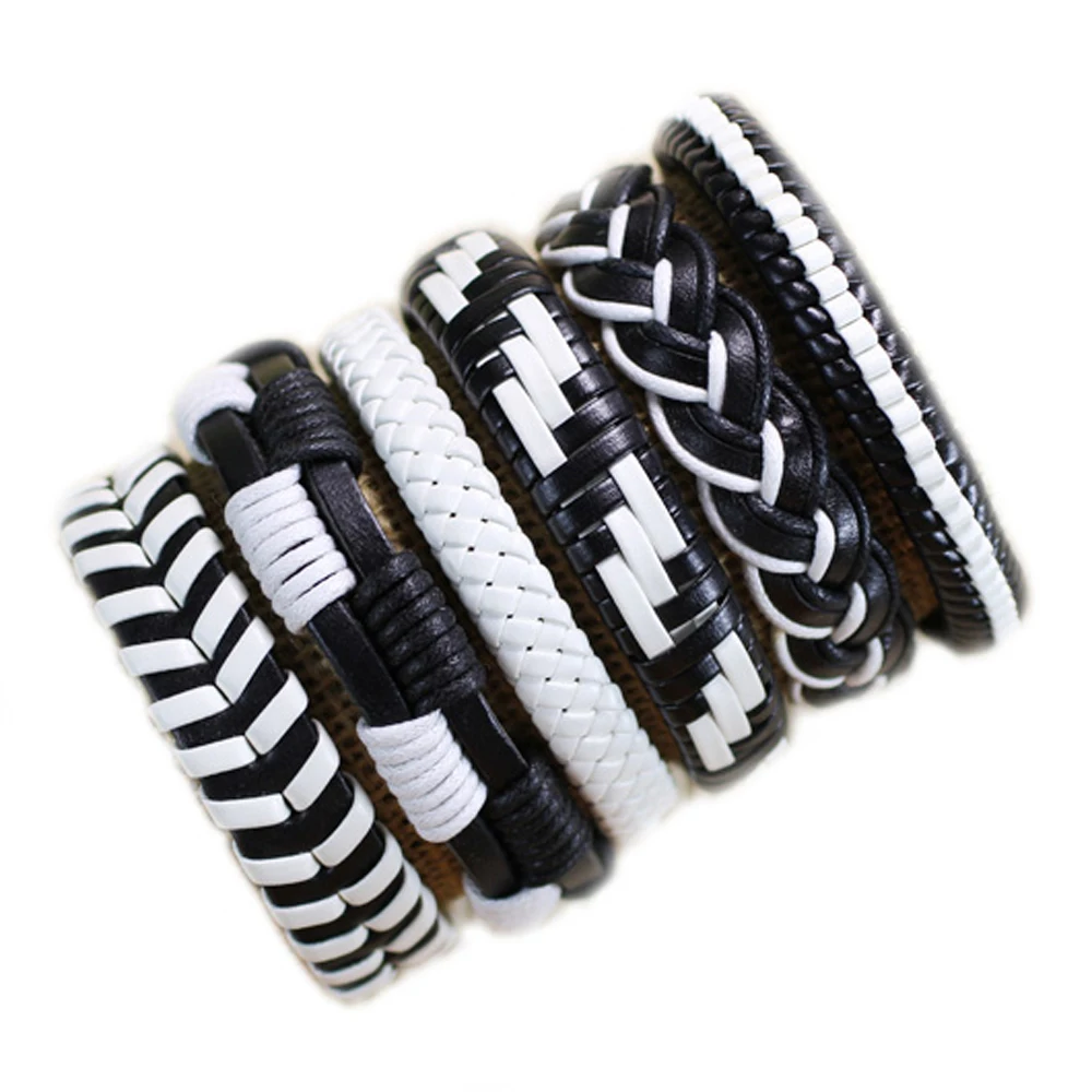 2019 Handmade wholesale 6pcs/lot casual Hand-Woven Leather bracelet bangles ethnic tribal adjustable bracelet for unisex -H84
2019 Handmade wholesale 6pcs/lot casual Hand-Woven Leather bracelet bangles ethnic tribal adjustable bracelet for unisex -H84
