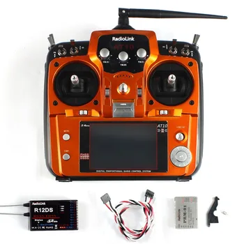 RadioLink AT10 II Mode 2 RC Transmitter 2.4G 10CH Remote Control System with R12DS Receiver for RC Airplane Helicopter
RadioLink AT10 II Mode 2 RC Transmitter 2.4G 10CH Remote Control System with R12DS Receiver for RC Airplane Helicopter