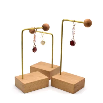 Solid Wood Creative Earrings Display Holder Metal Stick Earrings Display Shelf Jewelry Display Stand
Solid Wood Creative Earrings Display Holder Metal Stick Earrings Display Shelf Jewelry Display Stand