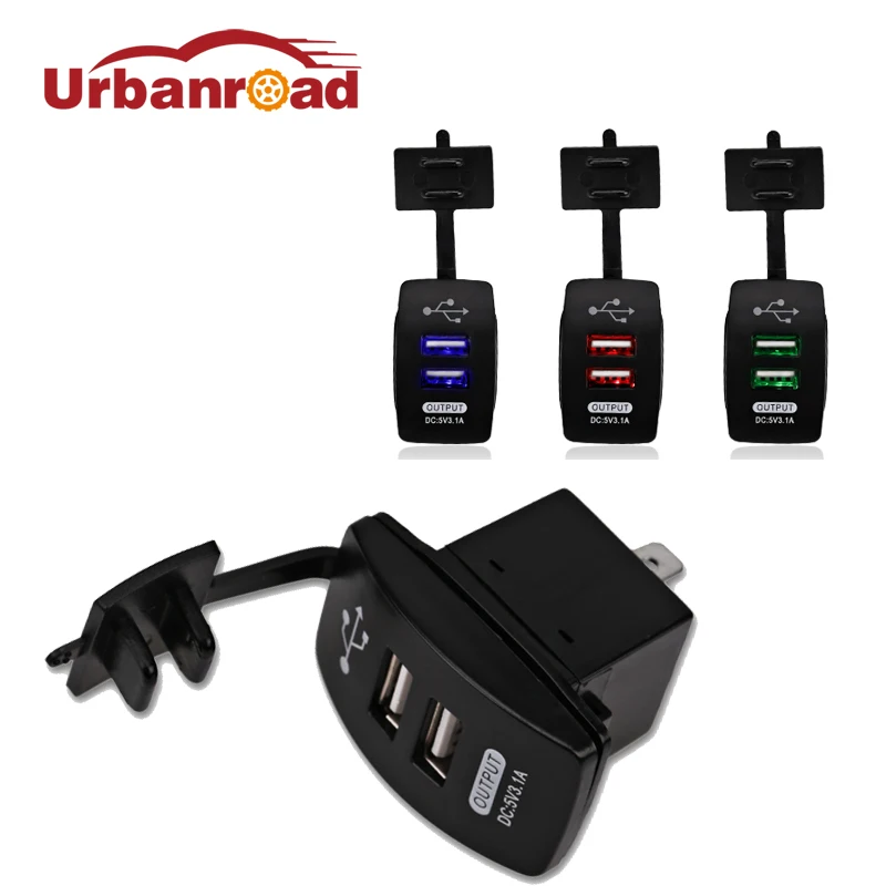 5V 3.1A Universal Car Dual USB Socket Charger Power Adapter Cigarette Lighter Waterproof 12v USB Socket Port For Boat Motorcycle
5V 3.1A Universal Car Dual USB Socket Charger Power Adapter Cigarette Lighter Waterproof 12v USB Socket Port For Boat Motorcycle