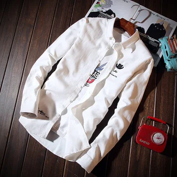 New Spring And Autumn Korean Version Of Oxford Spinning Tide Men's Beard Shirt Fashion Iong Sleeved Slim Shirt
New Spring And Autumn Korean Version Of Oxford Spinning Tide Men's Beard Shirt Fashion Iong Sleeved Slim Shirt