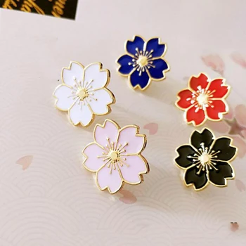 Pins Sweet Cherry Blossom Brooch Drip Flower Collar Pins Badges Clothing Bags Accessories Enamel Pin Brooches For Women
Pins Sweet Cherry Blossom Brooch Drip Flower Collar Pins Badges Clothing Bags Accessories Enamel Pin Brooches For Women