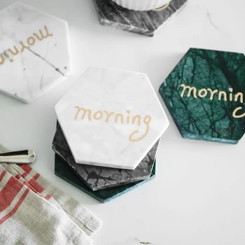 DUNXDECO Drink Coaster Coffee Cup Pad Set Marbling Placemat Modern White Black Green Geometric Morning Hexagon Table Bar Mat
DUNXDECO Drink Coaster Coffee Cup Pad Set Marbling Placemat Modern White Black Green Geometric Morning Hexagon Table Bar Mat