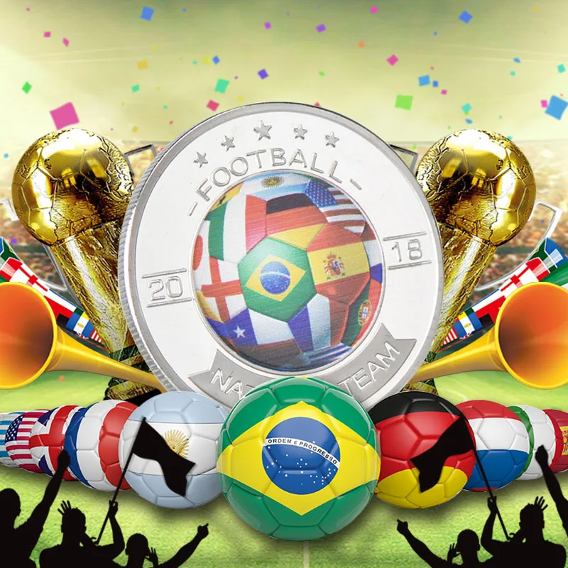 WR 2018 NEW Coin Soccer Football Silver Russia Coins Plated Metal Copy Coin Collectibles Replica Coin for Souvenir Birthday Gift
WR 2018 NEW Coin Soccer Football Silver Russia Coins Plated Metal Copy Coin Collectibles Replica Coin for Souvenir Birthday Gift