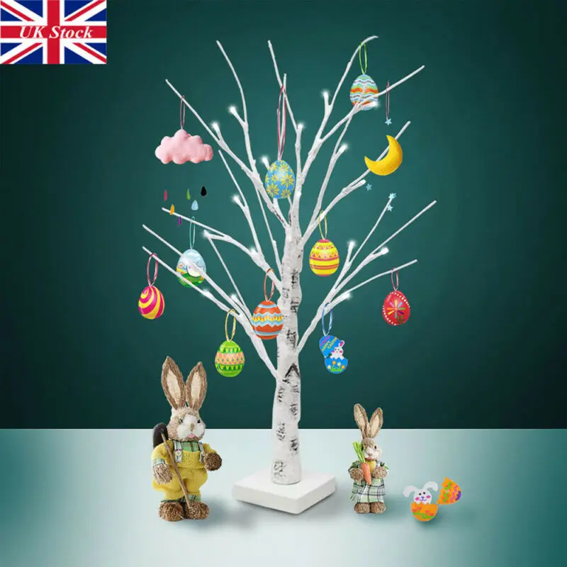 Easter Tree with Lights for Ornaments Decorations Hanging Easter Eggs White 60cm Bedroom Artificial Tree Decor
Easter Tree with Lights for Ornaments Decorations Hanging Easter Eggs White 60cm Bedroom Artificial Tree Decor