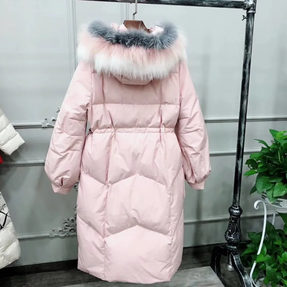 Women Winter Parka Hooded Big Fur Jacket Winter Women Coat 2018 New Long Outwear Parkas Thick Warm Jackets Overknee AS044 (11)