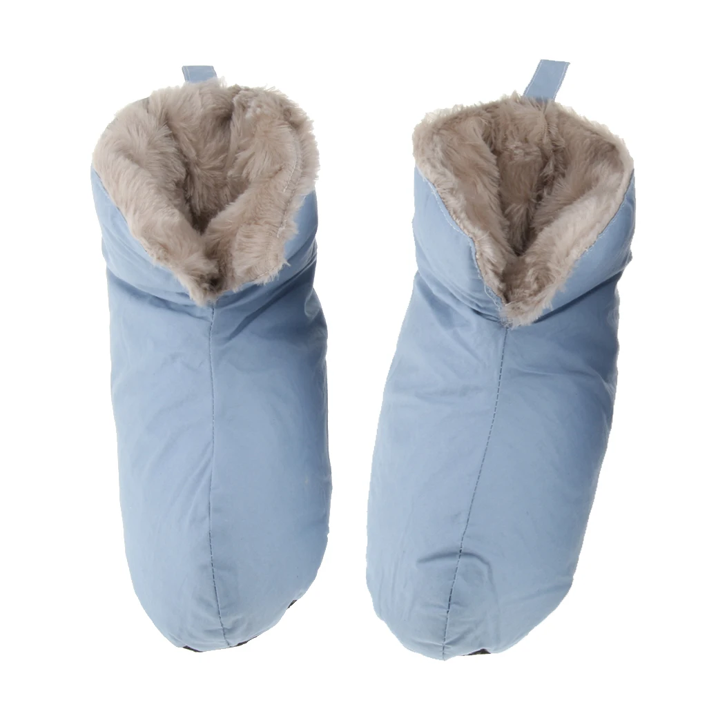 Unisex Cotton Duvet Duck Down Slippers Boots Soft Warm Feet Cover for Camping Tent Sleeping Bag Footwear