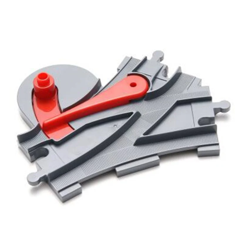2 pcs/lot train series The Duploe Points Train Track Switcher Big size building blocks set Compatible with Duploe 3775 toys
2 pcs/lot train series The Duploe Points Train Track Switcher Big size building blocks set Compatible with Duploe 3775 toys