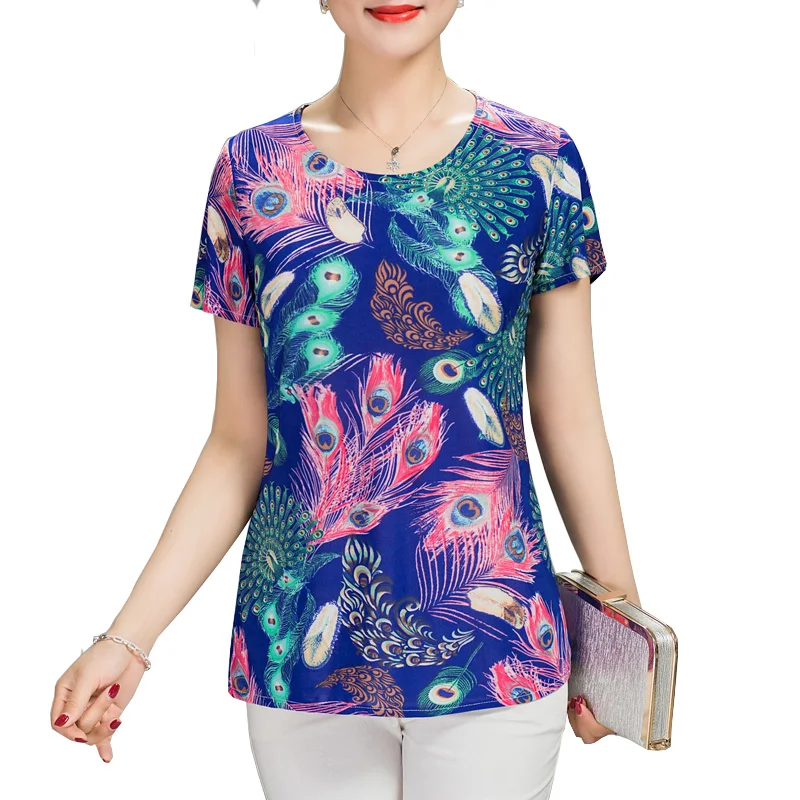 Plus Size Summer T Shirt Women New Arrivals Fashion Printed T-shirt Woman Tee Tops Casual Female T-shirts
Plus Size Summer T Shirt Women New Arrivals Fashion Printed T-shirt Woman Tee Tops Casual Female T-shirts