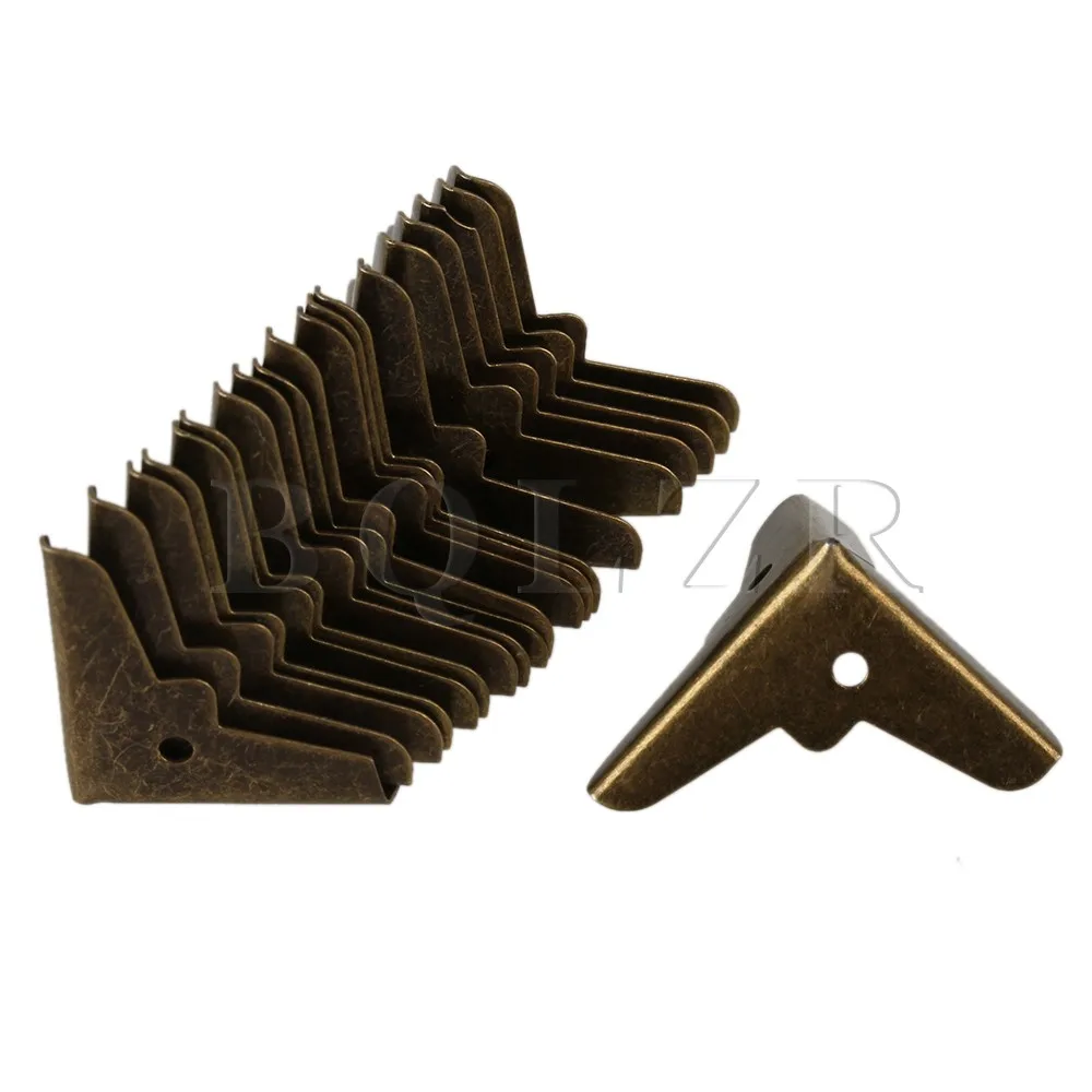 BQLZR 20 x Vintage Bronzy Metal Decorative Corner Bracket 19 x 19mm for Chest Case Box
BQLZR 20 x Vintage Bronzy Metal Decorative Corner Bracket 19 x 19mm for Chest Case Box