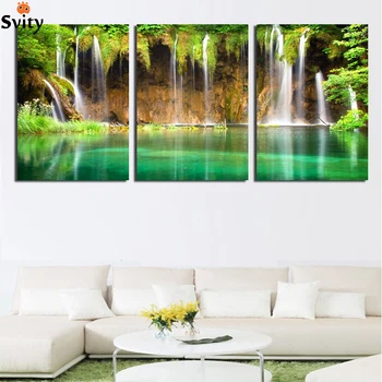 3 Pieces Waterfall Natural Beauty landscape painting canvas Art print on canvas Modern Picture Home Decoration for living room
3 Pieces Waterfall Natural Beauty landscape painting canvas Art print on canvas Modern Picture Home Decoration for living room